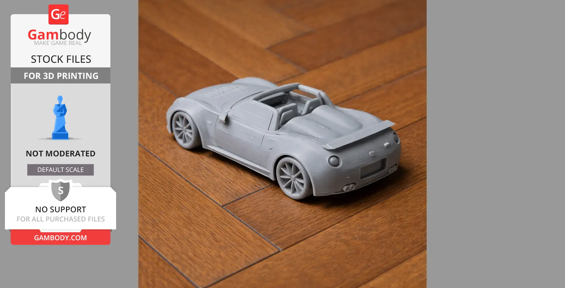 Abarth 1000 SP - Scale Vehicle STL