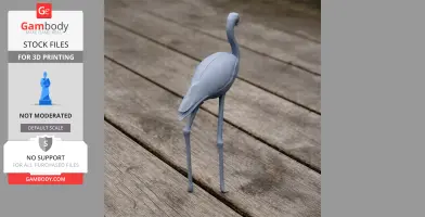 American Flamingo - Prehistoric Animal STL