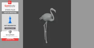 American Flamingo - Prehistoric Animal STL
