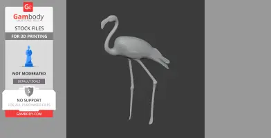 American Flamingo - Prehistoric Animal STL