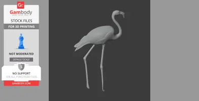 American Flamingo - Prehistoric Animal STL