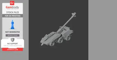 152 mm SpGH DANA - Tank Model STL