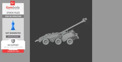 152 mm SpGH DANA - Tank Model STL