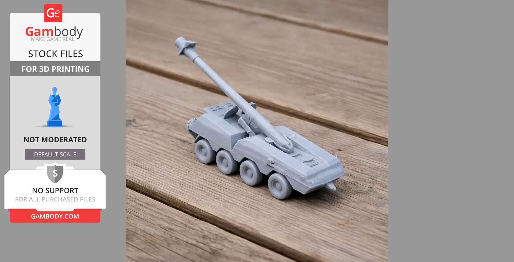 152 mm SpGH DANA - Tank Model STL