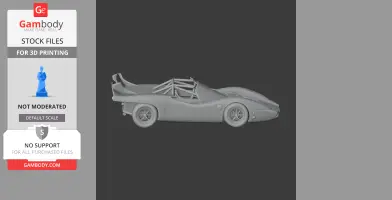 Abarth 2000 Sport - Scale Vehicle STL