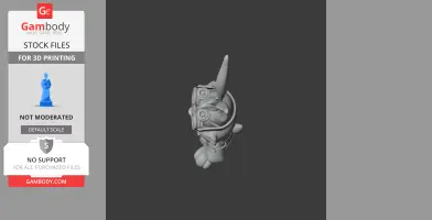 Bugs Bunny Steampunk Ring Figure - Mashup Figure STL