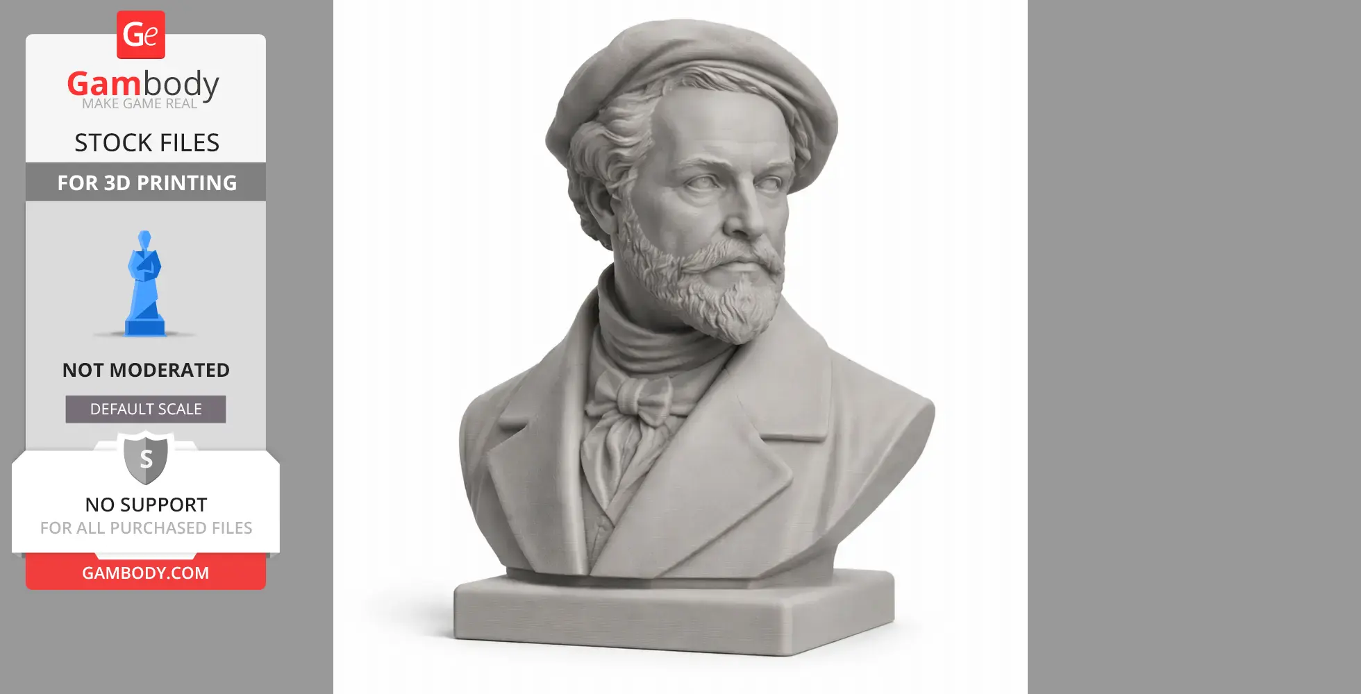 Alexander von Humboldt Bust - Historical Warrior STL