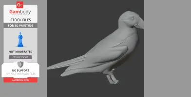 Atlantic Puffin - Prehistoric Animal STL