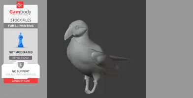 Atlantic Puffin - Prehistoric Animal STL