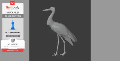 Black Stork - Prehistoric Animal STL