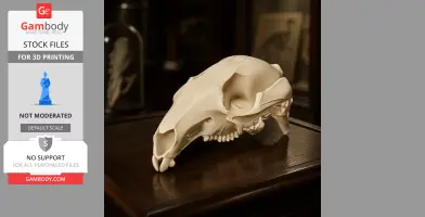 Agile Wallaby Skull - Skull Replica STL