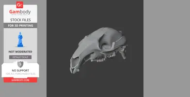 Agile Wallaby Skull - Skull Replica STL