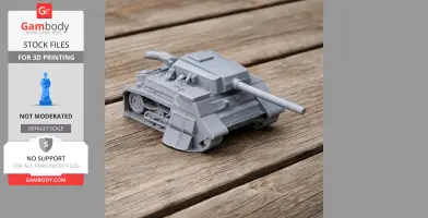1942 medium tank (Romania) - Tank Model STL
