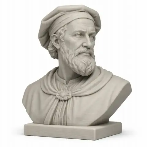 Amerigo Vespucci Bust - Historical Warrior STL