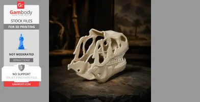 Alcovasaurus Skull - Skull Replica STL