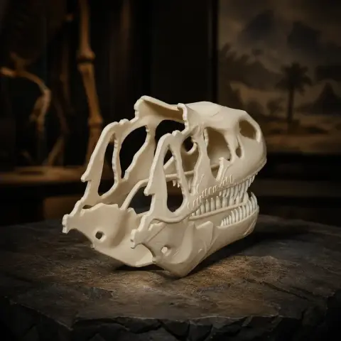 Alcovasaurus Skull - Skull Replica STL