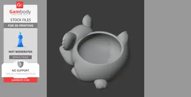 Koala Bowl - Animal Wall Hook STL