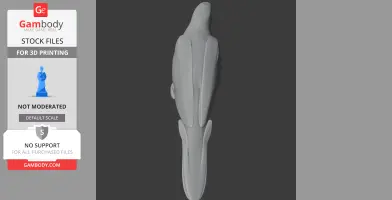 Blue-fronted Amazon - Prehistoric Animal STL
