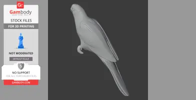 Blue-fronted Amazon - Prehistoric Animal STL