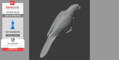Blue-fronted Amazon - Prehistoric Animal STL