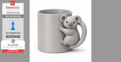 Koala Mug - Animal Wall Hook STL