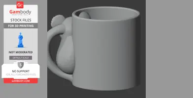 Koala Mug - Animal Wall Hook STL