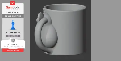 Koala Mug - Animal Wall Hook STL
