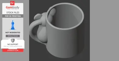Koala Mug - Animal Wall Hook STL