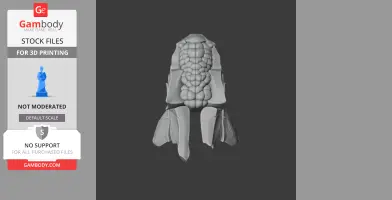 3D model of an Ankylosaurus skull viewed from above, showing detailed bone texture.
