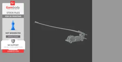 A 3D STL model of the 2S22 Bohdana tank, featuring a long barrel and detailed vehicle design.