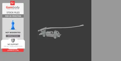 A 3D model of a 2S22 Bohdana tank with a long barrel, designed for 3D printing.