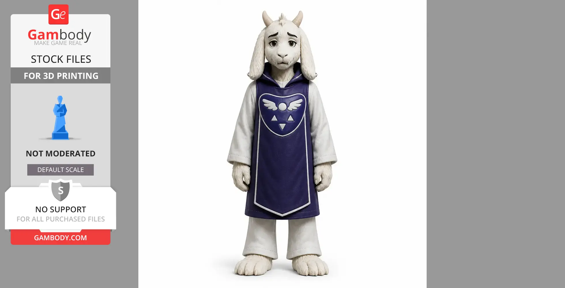 Aaron - Undertale Figurine - Character Figure STL