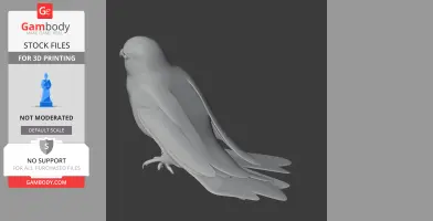American Kestrel - Prehistoric Animal STL