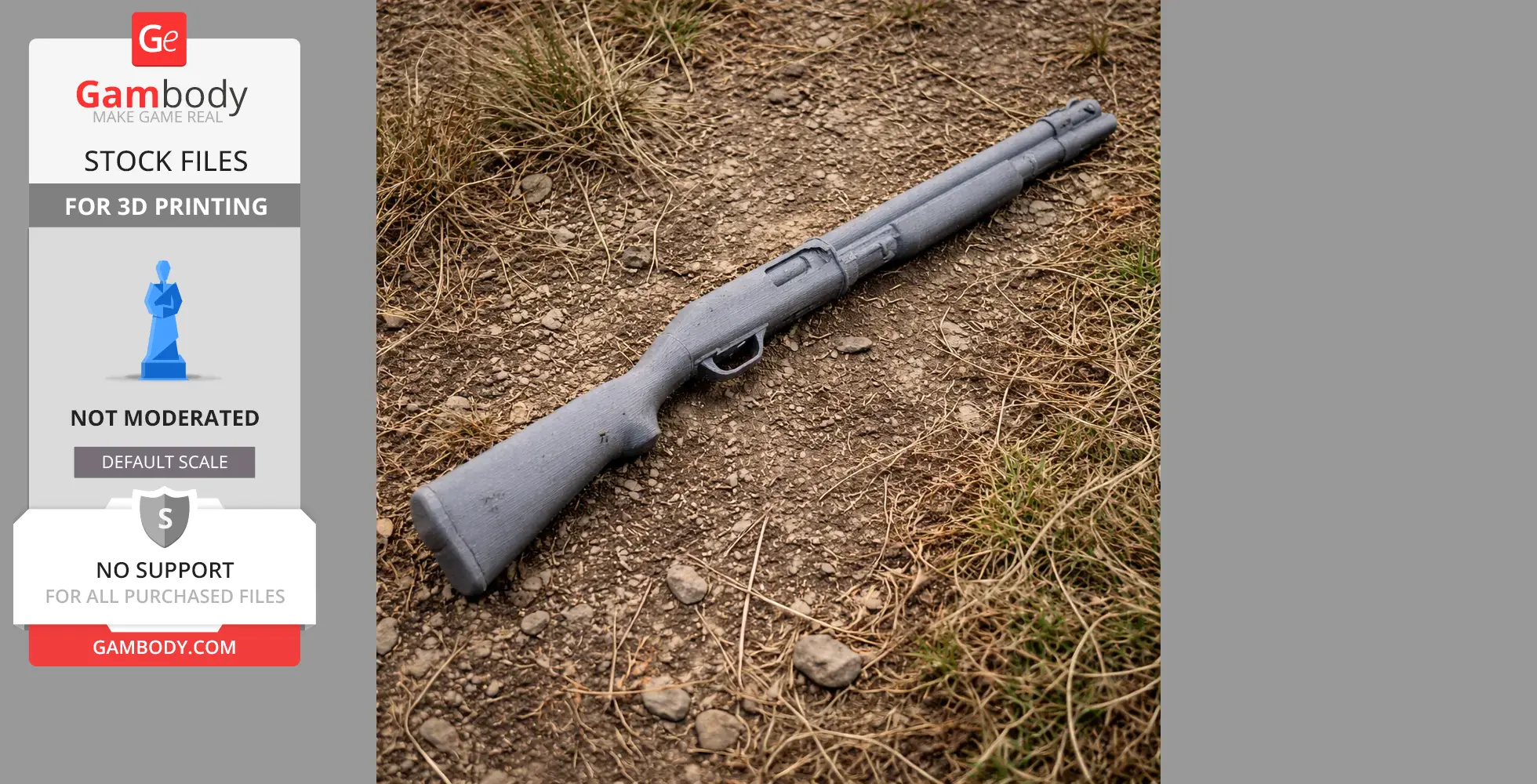 Baikal MP-27 - Cosplay Prop STL