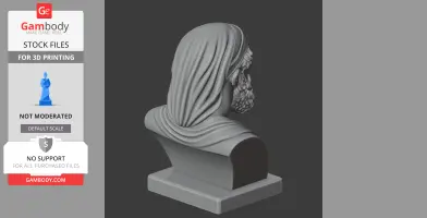 Archimedes Bust - Historical Warrior STL