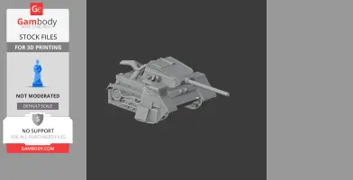 1942 medium tank (Romania) - Tank Model STL