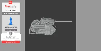 1942 medium tank (Romania) - Tank Model STL