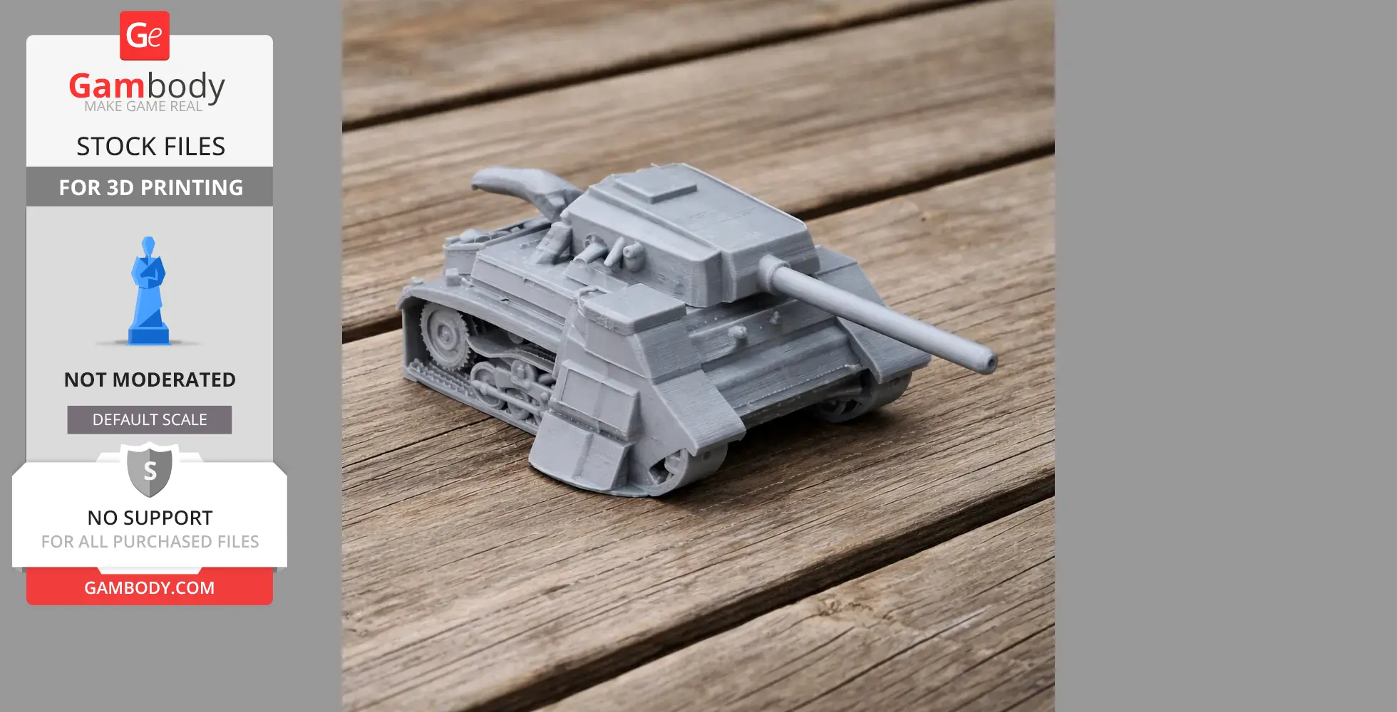 1942 medium tank (Romania) - Tank Model STL