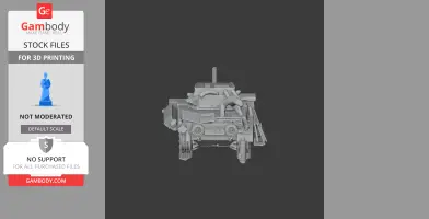 1942 medium tank (Romania) - Tank Model STL