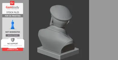 Auguste Rodin Bust - Historical Warrior STL