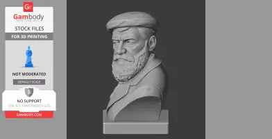 Auguste Rodin Bust - Historical Warrior STL