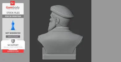 Auguste Rodin Bust - Historical Warrior STL