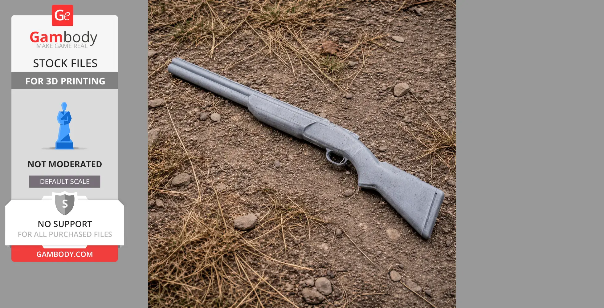 Benelli 828U - Cosplay Prop STL