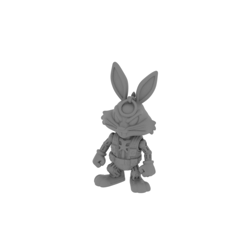 Bugs Bunny Terminator Ring Figure.stl
