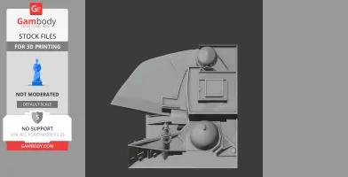 3D model of a palace with domes and geometric structures, designed for 3D printing.