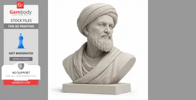 Averroes Bust - Historical Warrior STL