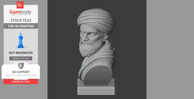 Averroes Bust - Historical Warrior STL