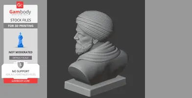 Averroes Bust - Historical Warrior STL