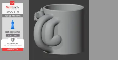 Lemur Mug - Animal Wall Hook STL