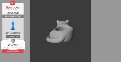 Leopard Bowl - Animal Wall Hook STL